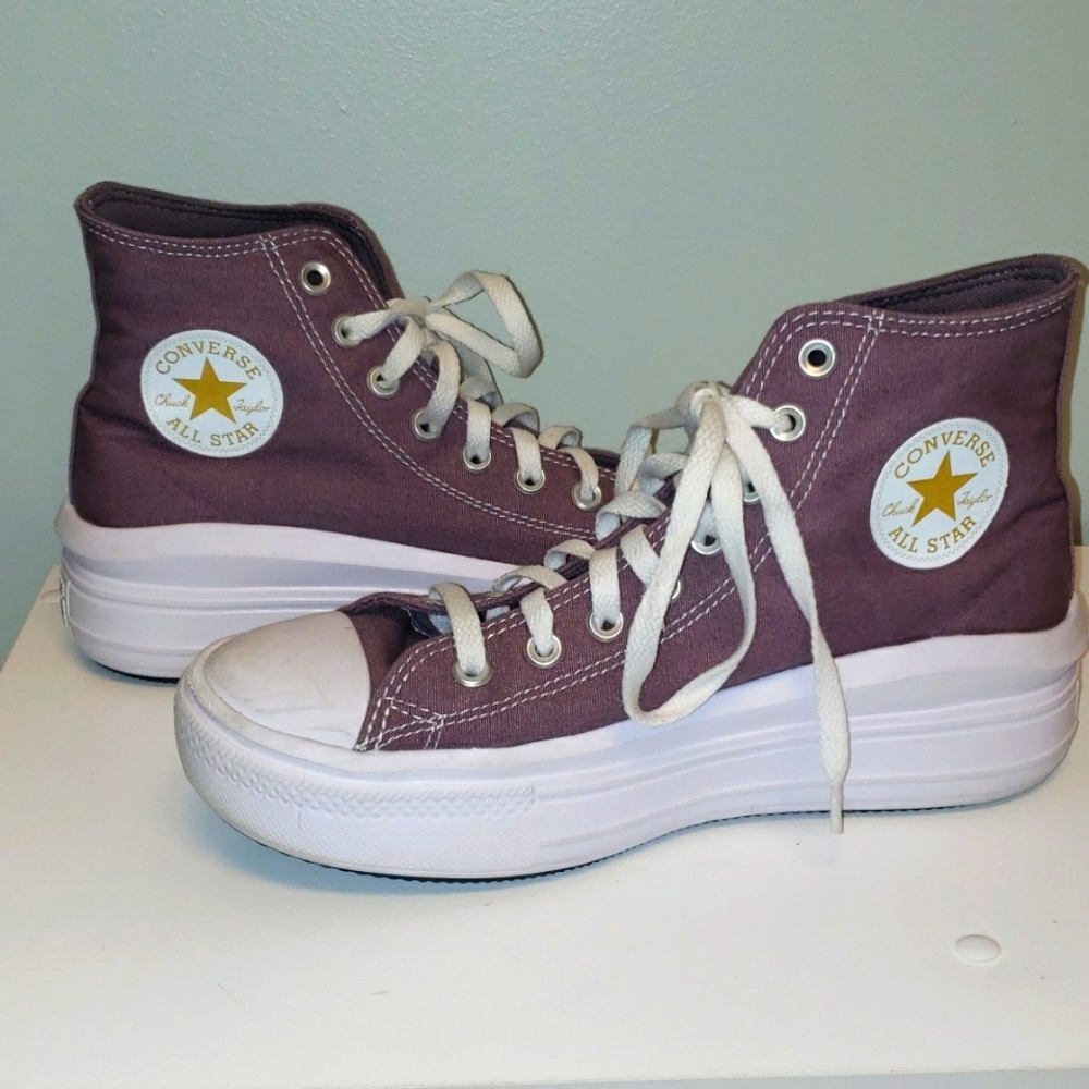 Lavender High Top Converse